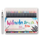 20Pcs Calligraphy Pen Soft Brush Marker Watercolor Pen Cartoon Sketch Drawing