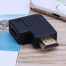 90 Degree Elbow Connector HDMI Port to HDMI Port Adapter Cable Connector A
