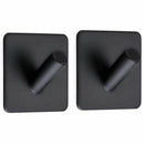 304 Stainless Steel Coat Hanger Black Towel Hook Rack Rail,Self Adhesive Ho Z1J8