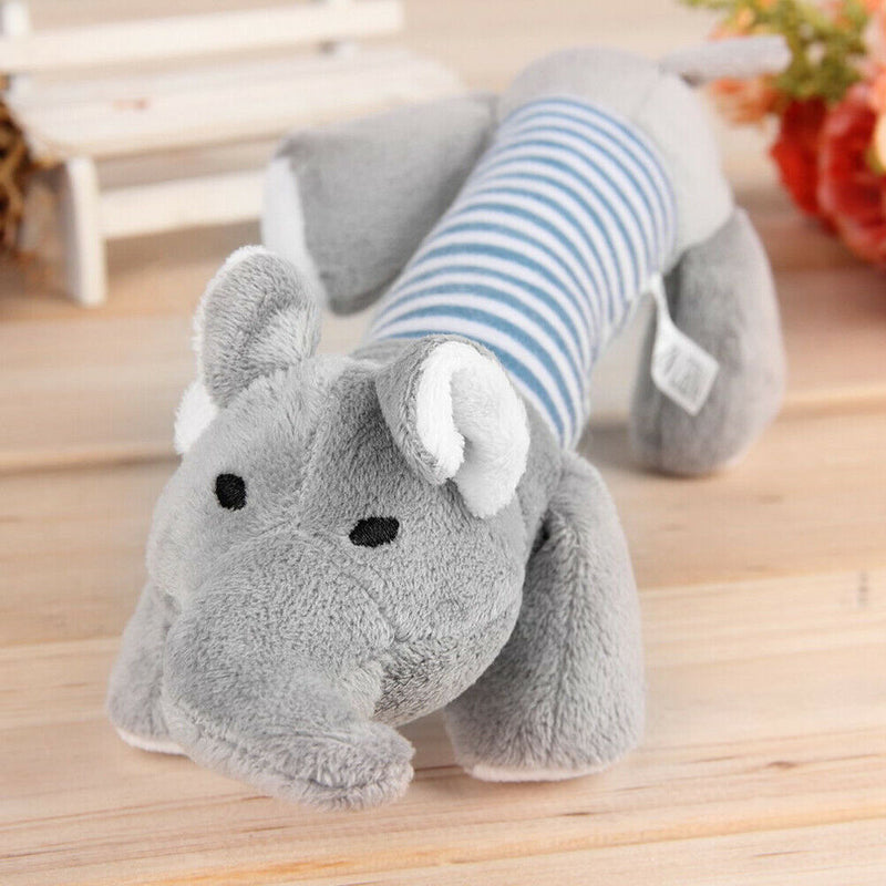 Pet Puppy Chew Squeaker Squeaky Plush Sound Ball For Dog-Elephant
