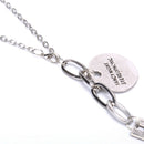 Punk Gothic Women Girls Round Metal Lock Pendant Chain Necklace Jewelry Gi BX
