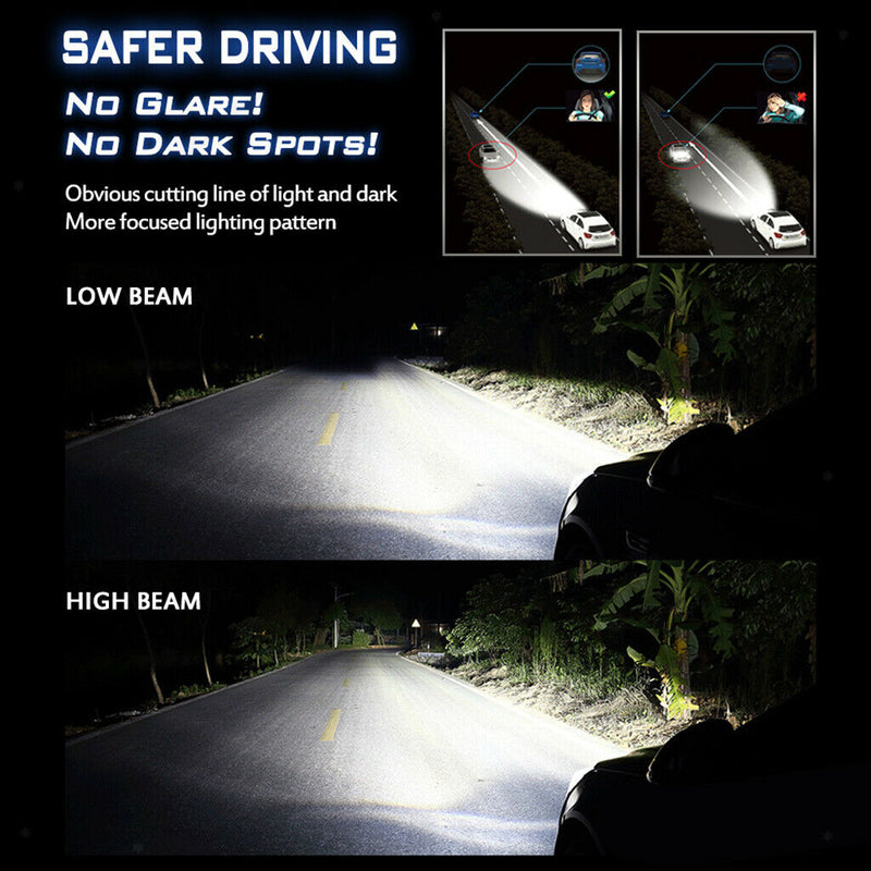 2Pcs H1 Led Headlight Bulbs Headlamp Conversion Kit Super Bright Waterproof