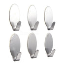 12pcs stainless steel Adhesive Kitchen Bathroom Wall Door Hook New