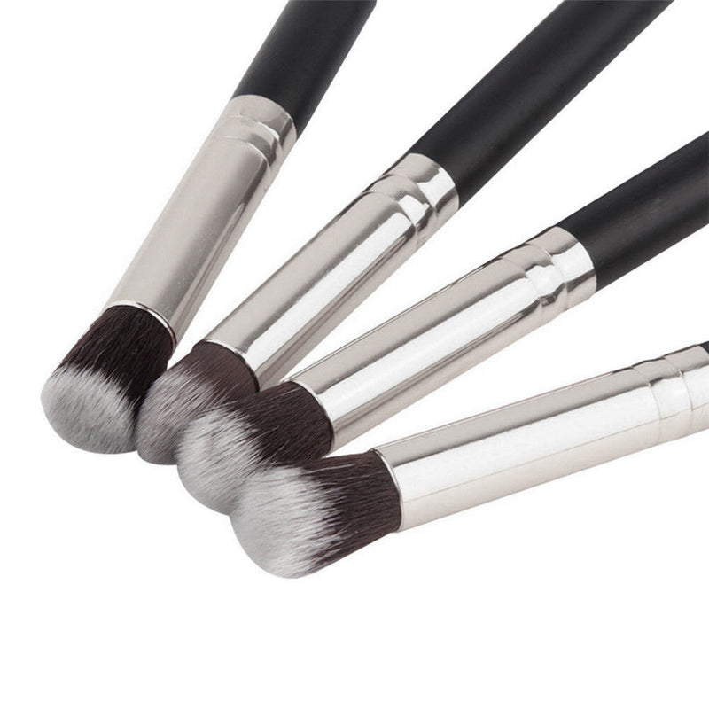 4Pcs Pro Eyeshadow Blending Powder Foundation Brush Set Cosmetic Makeup Tool