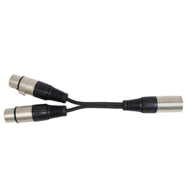Acoustic Balance 3-Pin XLR Female To Dual 2 Male Splitter Microphone Cable