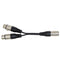 Acoustic Balance 3-Pin XLR Female To Dual 2 Male Splitter Microphone Cable
