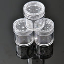 10x Plastic  Clear Empty Nail Art Storage Box Rhinestone Bead Container Great MO