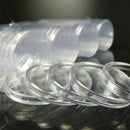 10PC 40mm Clear Round Plastic Coin Capsules Containers Coin Protector Case