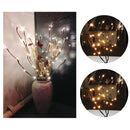 LED Willow Branch Warm White Lamp Floral Lights 20 Bulbs 30-inch Christmas Party