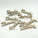 46x Wooden Family Love Wooden Cutout DIY Wooden Pieces Wedding Decoration