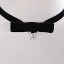 Bowknot Necklace Collar Short Necklace Black Ribbon Velvet Chokers Dress!j