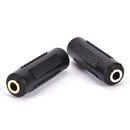 Stereo3.5mm 1/8" Aux Female to FemaleF/F Jack Audio Coupler Adapter Converter SE