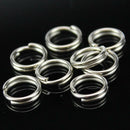 250pcs 5-Size Stainless Steel Fishing Split Rings Double Loop Connectors