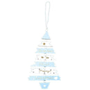 Wood Christmas Decor Tree Pattern Ornament Pendant Home Party Accessory (B) A