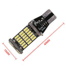 10Pcs White 45 SMD 4014 T15 W16W LED Car Reverse Back Light Bulb 6000K FT
