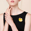 Cartoon Honeybee Brooch Dripping Oil Enamel Shirt Lapel Pin Jewelry Gifts A