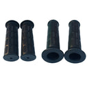 4x Black Rubber Non-Slip Mowers Bicycle Handlebar Wheelbarrow Handle Grips