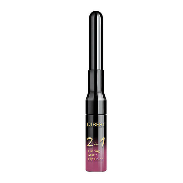 QiBest Lip Liner Pencil Lipgloss Lip Tint Makeup Lipstick Waterproof Nude L H3M3