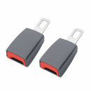 2x Safety Comfort Seatbelt Extender Extension Car Seat Lap Belt Buckle Gray HCZ