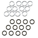 24pcs Circle Round Carabiner Camp Spring Snap Clip Hook Keychain Climbing
