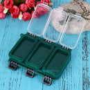 Double Sided 6 Compartments Waterproof Fishing Lure Tackle Box Case Storage