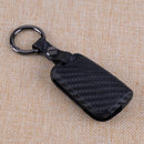 Carbon Fiber Shell Silicone Smart Key Ring Cover Fit For VW Polo MK6 Golf Tiguan