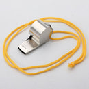 2pcs Outdoor Sports Metal Whistle Referee Match Camping Hiking Emergency Tool