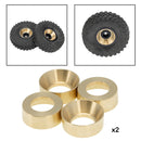 8x RC Brass Wheel Rims Hubs for Axial SCX24 AXI00001 Car Buggy Accessories