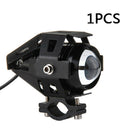 1pc 30W U5 Motorcycle Motorbike Headlight LED Fog Spot Lights Bulb & Switch