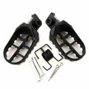 2 Black Aluminum Alloy Off-road Motorcycle Pedal Racing Style Motorcycle Re T1Y3