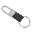 New Fashion Black Leather Strap Keyring Keychain Key Chain Ring Key Fob