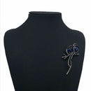 Alloy for Women Animal Brooches A Pair of Bird Inlay Shiny Big Blue for Gir