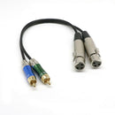 Seismic Audio - 3 Foot Dual XLR Female to Dual RCA Male Patch CableSeismic Audio