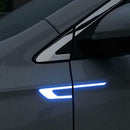 6PCS GM Car Reflective Stickers Carbon Fiber Safety Warning Label Anti Scratch