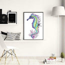 5D DIY Full Drill Square Diamond Painting Sea Horse Cross Stitch Mosaic