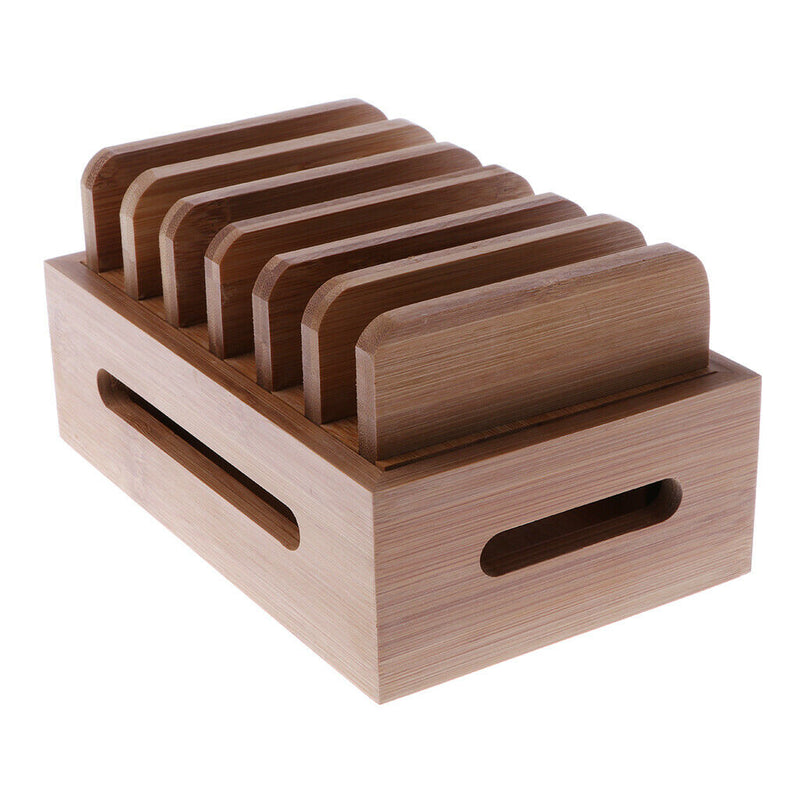 Bamboo Wooden Stand Charging Dock Station Charging Holder Stand Mobile Phone