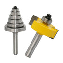 Rabbet Router Bit with 6 Pieces Bearings Set - 8mm Shank Woodworking Tool