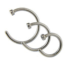 14pcs Surgical Steel Crystal Screw Nose Studs Ring Hoop Body Piercing Jewelry TE
