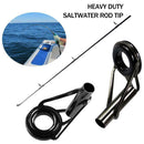 80Pcs/set Sea Fishing Rod Pole Guide Tip Top Ring Eye Repair Kit Stainless Steel