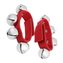 Xmas Christmas Musical Tambourine Wrist Shaking Jingling Bells Pair T4M2