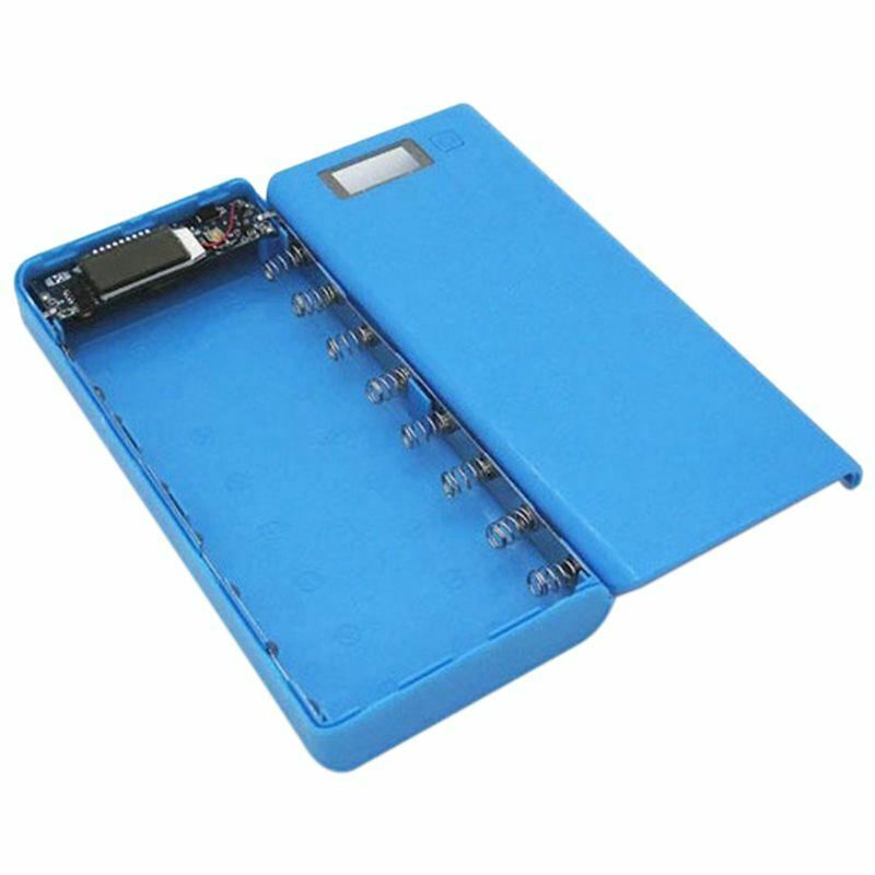 DIY 8x18650 Portable Battery Power Bank Shell Case Box LCD Display Dual USB A4T6