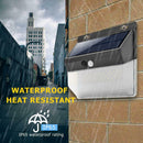 206LED Solar Motion Sensor Wall Light Outdoor Waterproof Garden Street Lamp