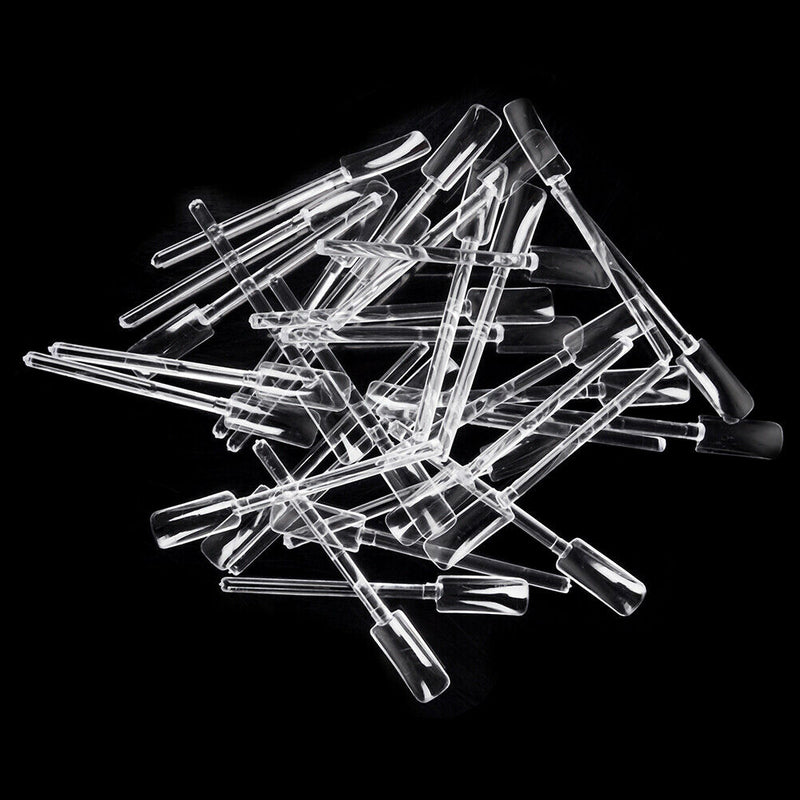 32 Tips   Sticks Nail Art Clear Tips Display Stand Nail Polish Training Too Bj