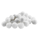 500Pcs Vibrant Colours Fluffy Small Craft Pompoms 18mm White
