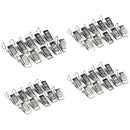 40pcs Metal Stainless Steel Window Shower Curtain Rod Clip Rings Drapery Clips