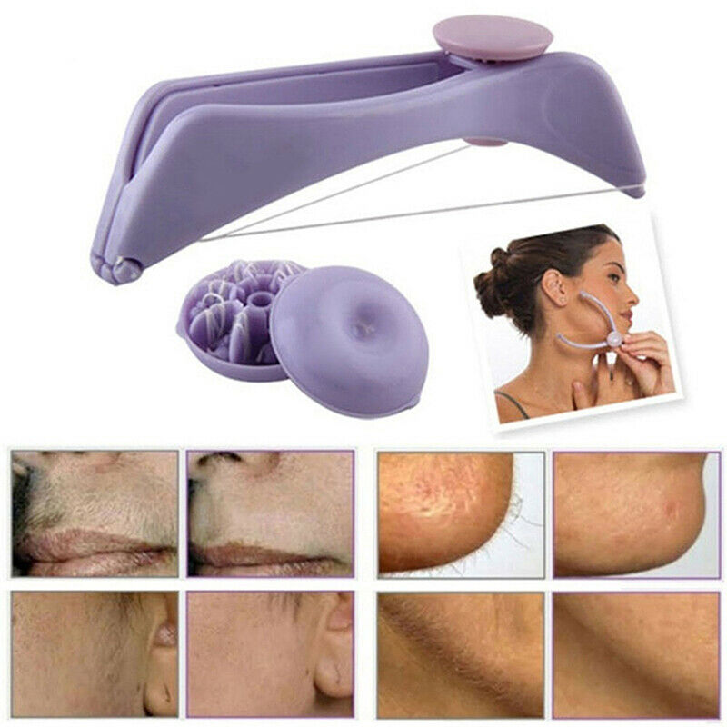 Women Hair Removal Epilator Facial Remover Spring Threading Face Defeatherer Nw