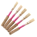 Pack Of 5 Oboe Reeds Reed Pink Strength Medium W/ Plastic Case For Oboe