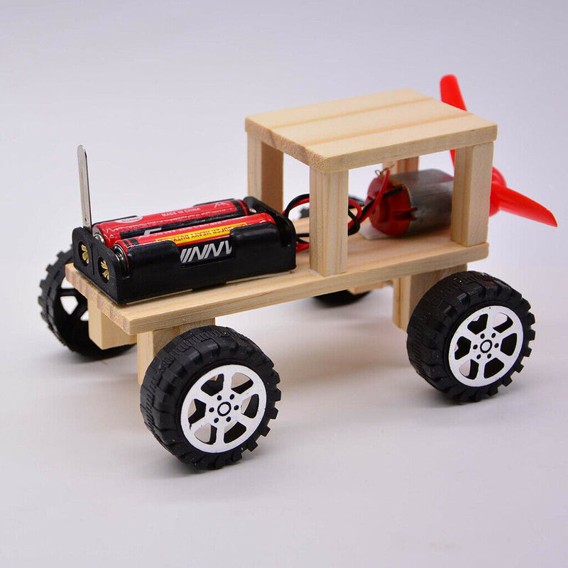 Kids Physics Science Educational Experiment Kit - DIY Assembly Wind Powered Car
