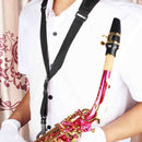 Nylon Single Shoulder Strap Harness for Tenor Baritone Sax Saxophone Black