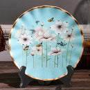 Retro Style Wooden Folding Plate Display Easel Photo Holder Display Stand